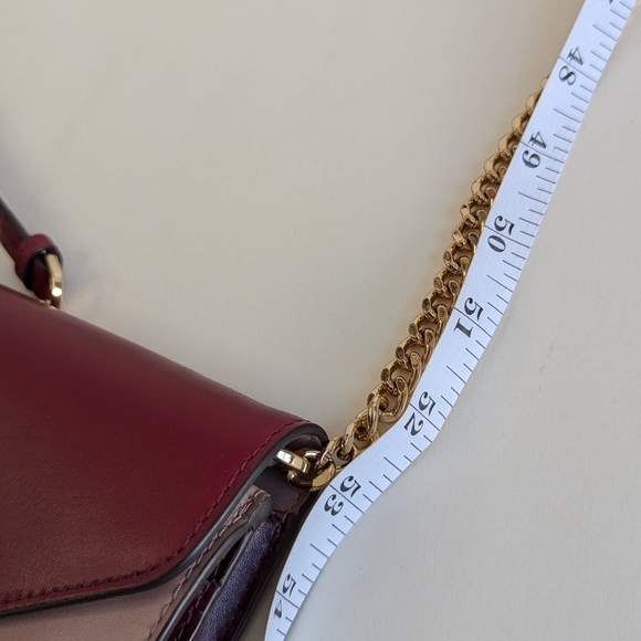 Michael Kors Sloan Convertible Color-Block Leather Chain Crossbody Wallet - Picture 15 of 15